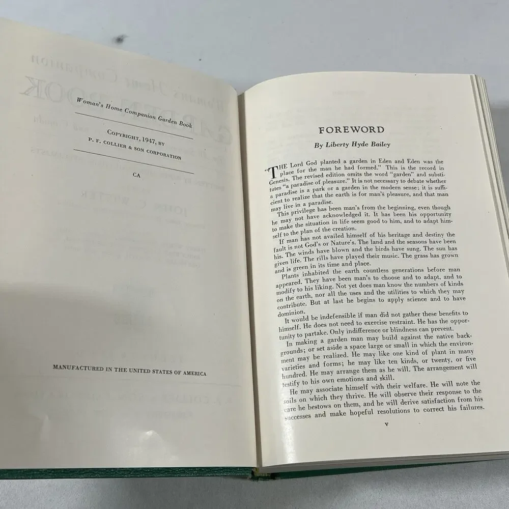 Woman's Home Companion Garden Book 1947 by John C Wister Hardcover Collier Books